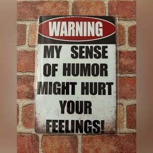 Retro Vintage Humorous Warning Sign
